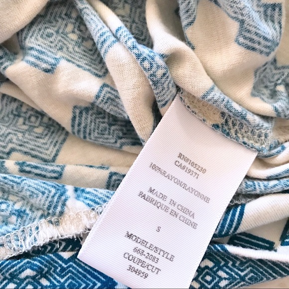 Joie Love Untold Blouse in Blue / Cream - Picture 5 of 6